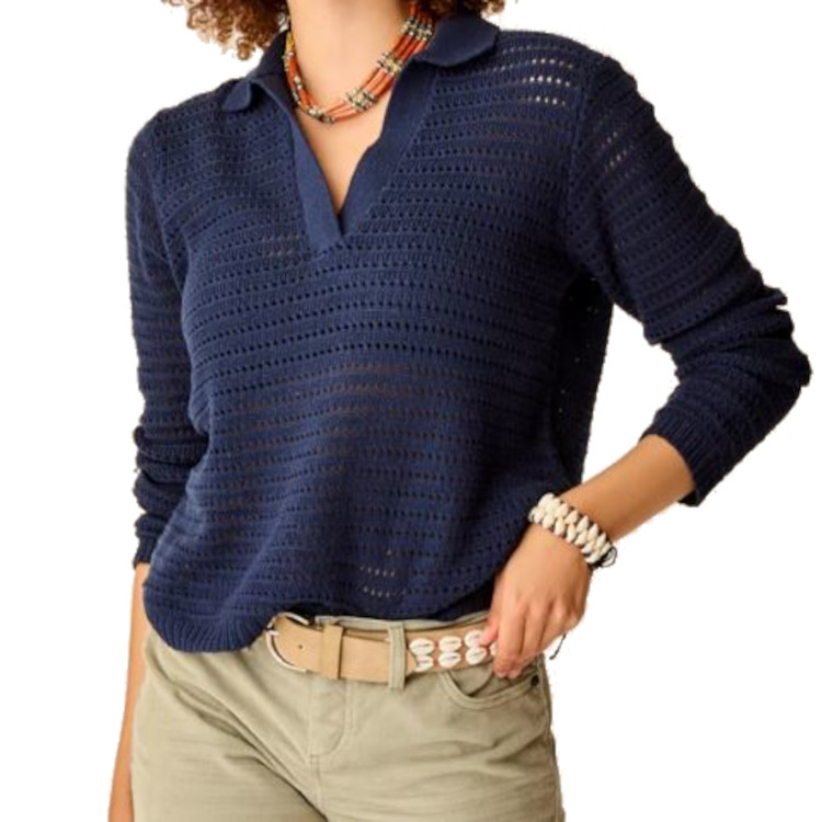 Carve Designs Morgan Polo Sweater - Women's - Image 6